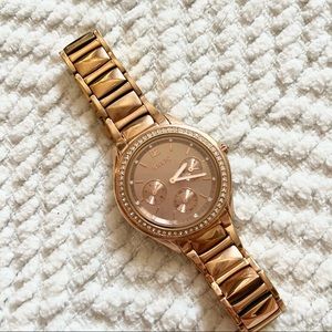Relic Gold Tone Diamond Watch | Used Great Condition | Small Wrist